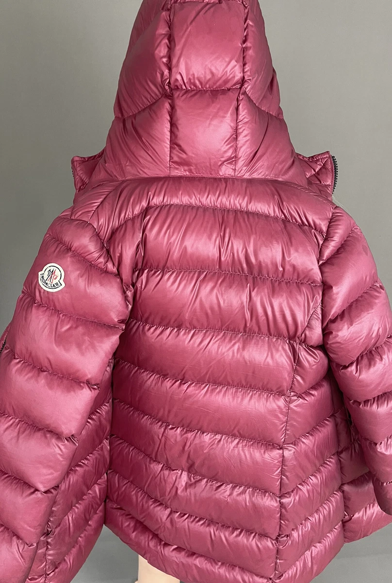 Burgundy moncler coat deals
