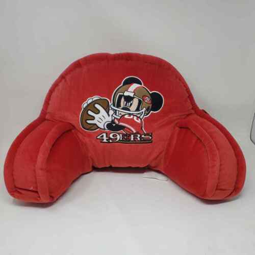 Oreiller de lit souris Mickey Mouse The Northwest Company NFL San Francisco 49ers - Photo 1 sur 6