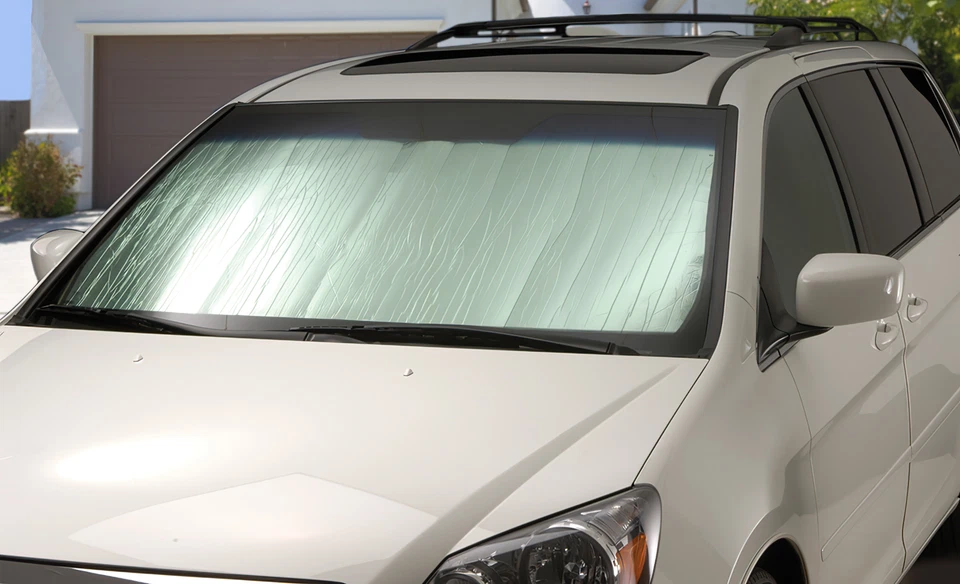 Custom Fit Rollup Windshield Sunscreen Shade for 1989-1997 GMC Tracker - Image 2 of 4