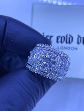 925 Sterling Silver Iced Out Baguette Ring by Ice Cold Drip London