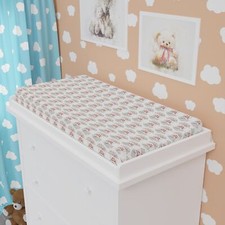 Changing Pad Cover Birds and Butterflies cloud