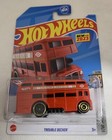 Hot Wheels 2023#202/250 HW Metro #7/10 Double-Decker Drag Bus Trouble Decker