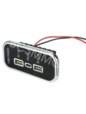 Car Charger Dual Usb Type-c Port Charging Power Outlet 12v24v Vehicles Parts