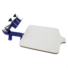 1 Color Screen Printing Press Silk Screen Printer Adjustable Height 22×18''