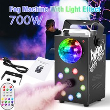 700W Fog Smoke Machine RGB LED Muti Color Remote For DJ Party Disco Stage Events