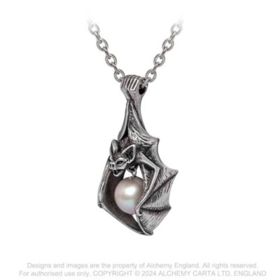 Fledermaus Batcave Anhänger Gothic Fledermäuse Bat Vampir 925 Silber WGT P966
