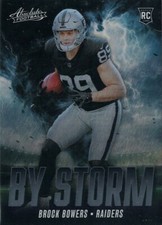 NFL 2024 Panini Absolute Football By Storm Brock Bowers Rookie BS-BBS