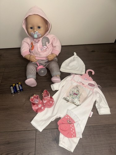 Zapf Creation Baby Annabell Active Puppe 43 cm mit Sound und Zubehör rosa - Bild 2 von 12
