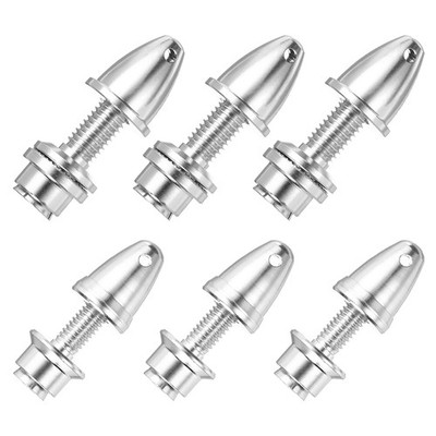 6 Pcs RC Airplane Propeller Adaptor （3.17*6) （5*8) mm Aperture Output Axle 3pcs