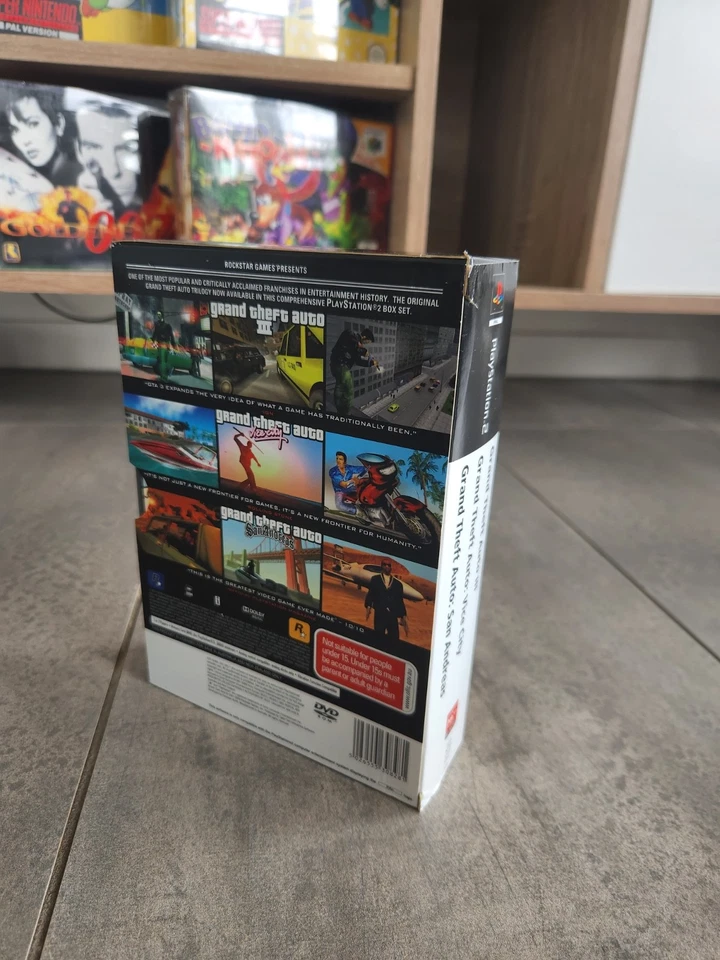 SONY PLAYSTATION 2 PS2 GRAND THEFT AUTO THE TRILOGY GTA CIB RARO AUS PAL Foto 3 de 4