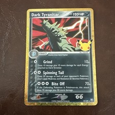 Dark Tyranitar 19/109 Gold Holo 30th Celebration Classic Collection Pokemon Card