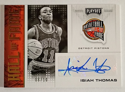 2020-21 Panini Chronicles HOF-IST Isiah Thomas Hall of Fame AUTO GOLD /10