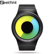 GEEKTHINK Quarzuhr ohne Zeiger in verschiedenen Varianten