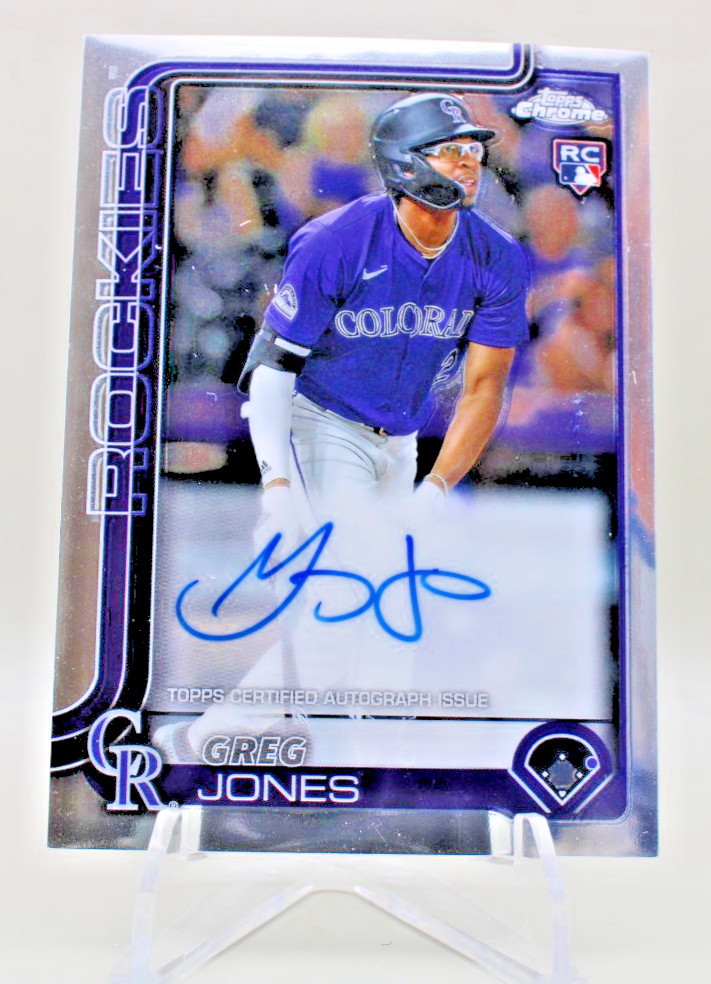2025 Topps Chrome - Rookie Autographs Greg Jones #RA-GJ (AU, RC)