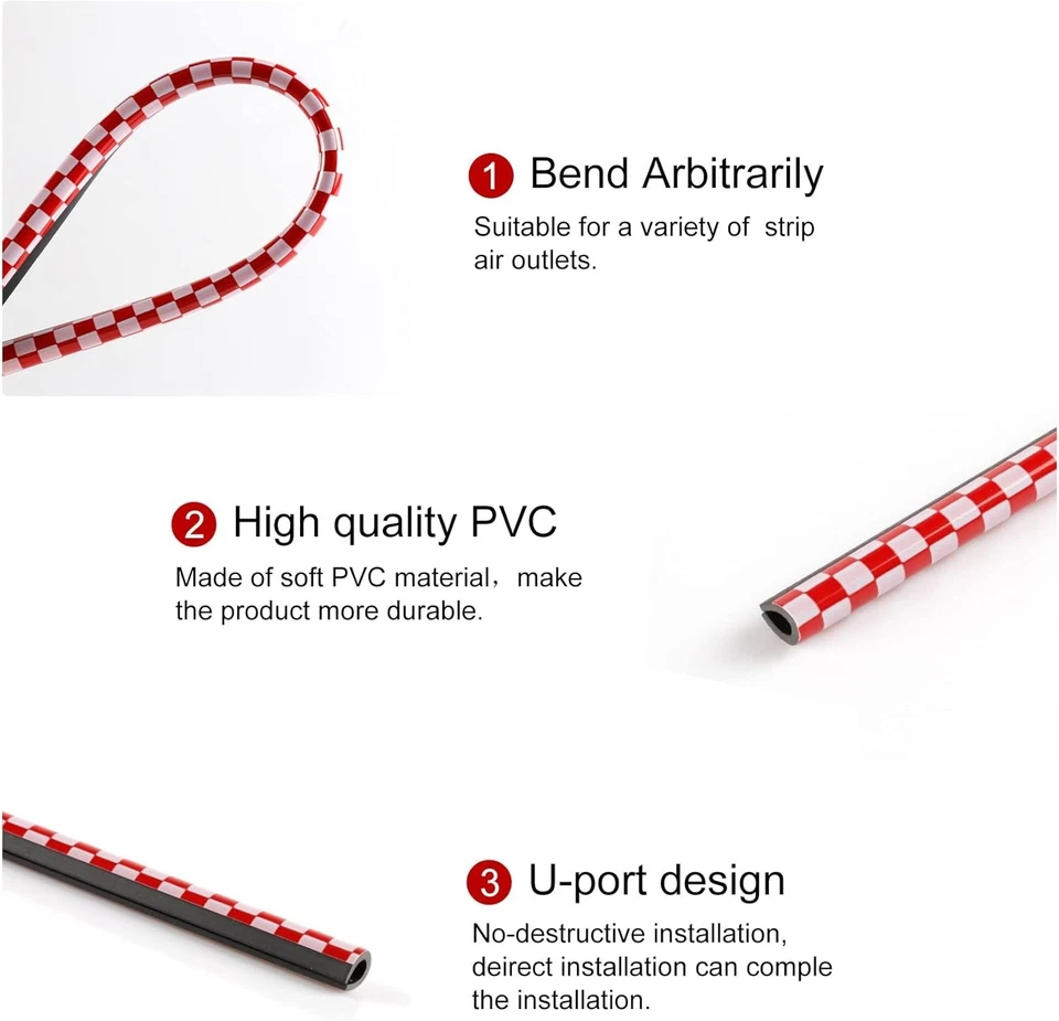 Tira decorativa aire acondicionado coche 20 piezas para toma de ventilación, Wat universal... Foto 4 de 4