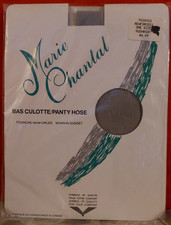 Vintage Pantyhose Rare Marie Chantal All Sheer Color Mushroom One Size BAMA2