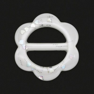 Exquisite Resin Belt Buckle Assorted Color Resin Round Scarf Buckle Waistband