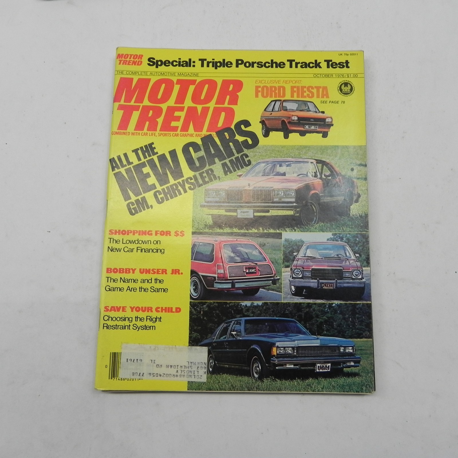 1976 MOTOR TREND MAGAZINE LOT OF 12 ISSUES FULL YEAR RACING PERFORMANCE CARS