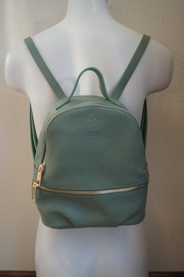 Vera Pelle Sage  100% Leather Backpack Medium Sized Italian Leather Soft