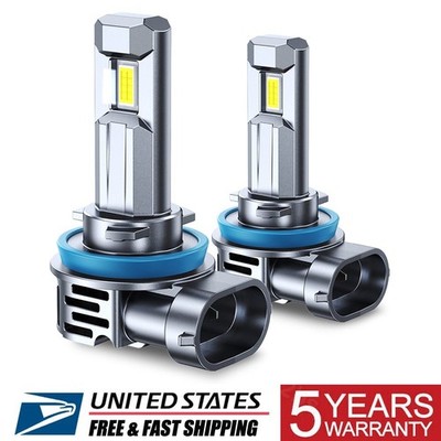 LED Headlight H8 H9 H11 6500K White High/Low Beam Bulbs 2PCS Canbus 20S-Series