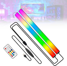 2PC RGB under Monitor Light, Gaming Light with 353 Color Modes, LED Desk Light w