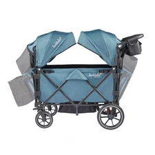 Larktale Caravan V3 Stroller, 2-Seater Kids Wagon, 207 lb Capacity, Seaford Blue