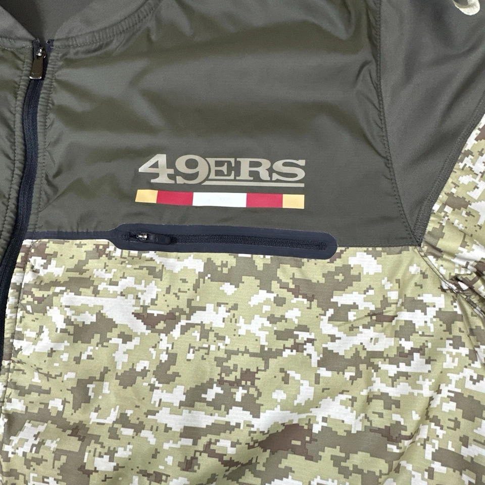 Chaqueta Nike NFL San Francisco 49ERS para hombre fútbol americano saludo al servicio XXL #2466 Foto 2 de 4