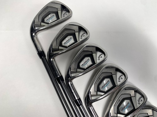 Callaway Rogue Iron Set 4-PW+AW+SW Aldila Synergy Regular Steel Mens LH - Picture 2 of 8