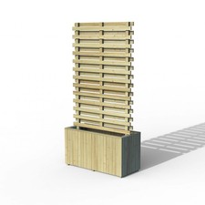 Wooden Trellis Garden Planter Living Wall Vegetable Flower Box (0.9m x 0.39m)
