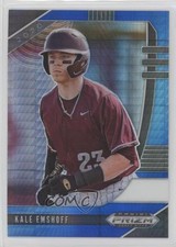 2020 Panini Prizm Draft Picks Blue & Carolina Hyper Kale Emshoff #PDP164 14tz