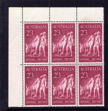 AUSTRALIA PREDECIMAL 1965 ANZAC BLOCK  VERY FINE MNH,,,,..,.,.