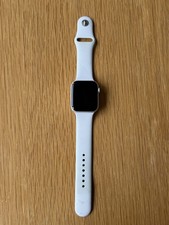 Apple Watch Series 4 44mm Silver Aluminium – White Sport Band – VGC