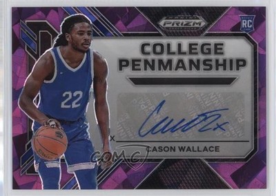 2023-24 Panini Prizm Draft Picks Purple Ice 2/75 Cason Wallace #CP-CWL Auto 0v2h