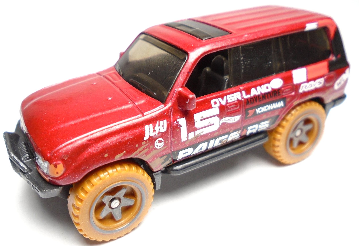 2022 HOT WHEELS MUD STUDS TOYOTA LAND CRUISER 80 PAIGE RS RED DIECAST 3" TRUCK