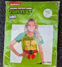 Teenage Mutant Ninja Turtles Adult S/M Shirt Raphael Halloween Dress Up New