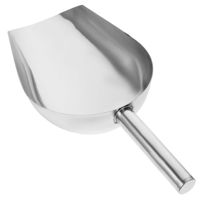 Großer Edelstahl- Eisschaufel 16- Zoll- Metallfutter Scoop Rundboden Zuckersc...