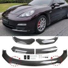 Carbon Fiber Style For Porsche Panamera Front Bumper Chin Lip Splitter Body Kit Carbon Fiber Style For Porsche Panamera Front Bumper Chin Lip Splitter Body Kit