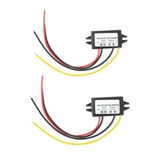 2pcs Waterproof DC-DC Converter 12V Step Down to 5V Power Supply Module 3A 15W