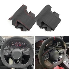 DIY Leder Wildleder Lenkrad Lenkradbezug Lederbezug für Audi A3 8V A4 A5 S4 RS 3