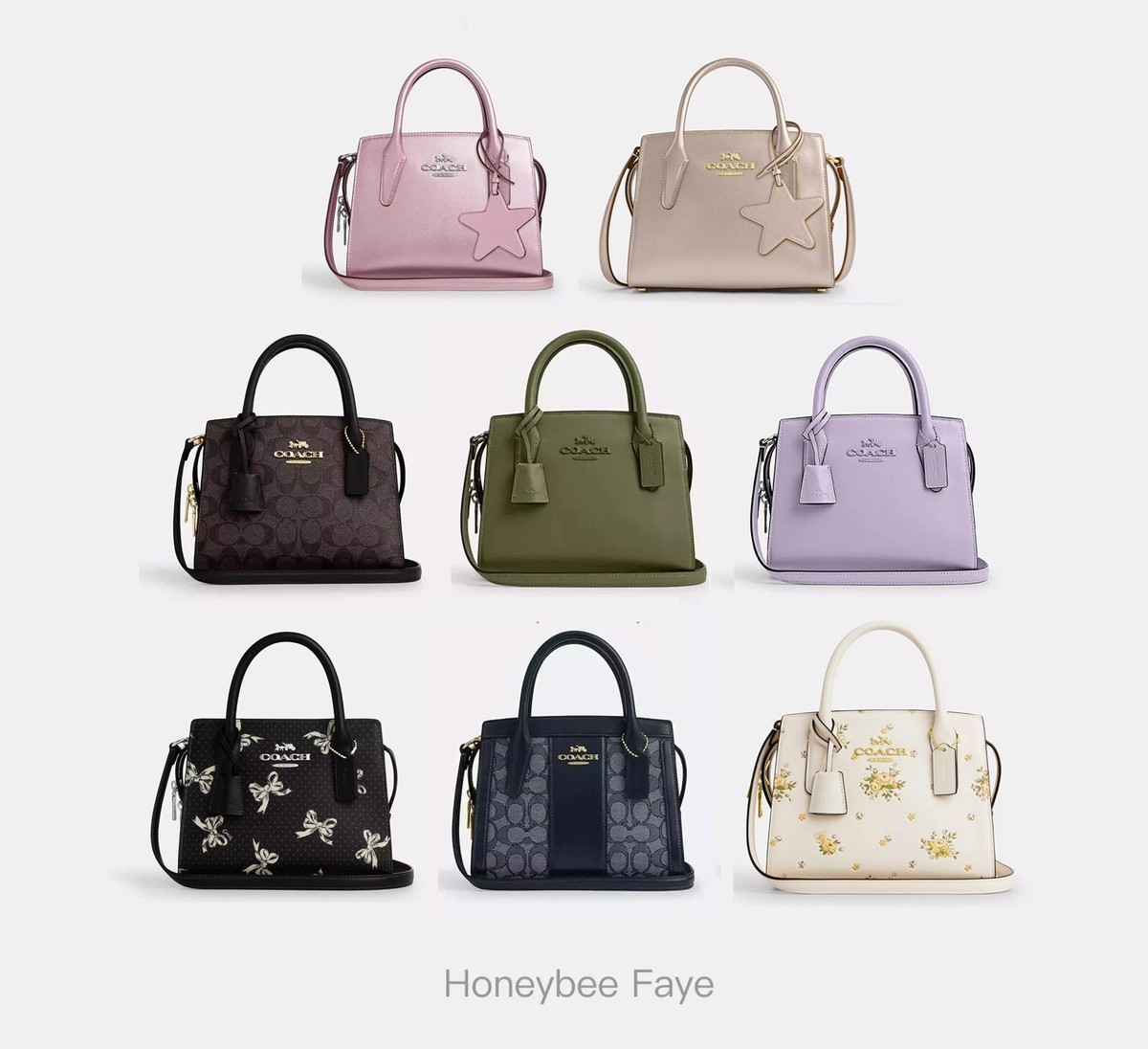 NWT COACH Andrea Carryall Bag In Signature Jacquard/ Canvas CP081