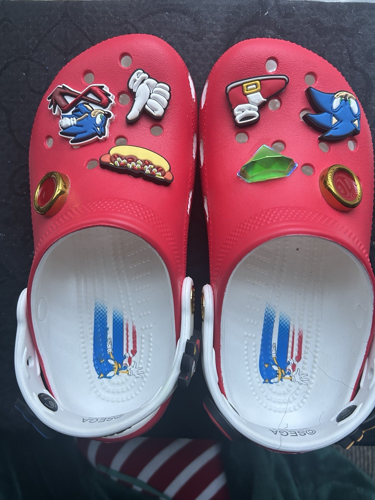 Sonic Crocs With 8 Charms