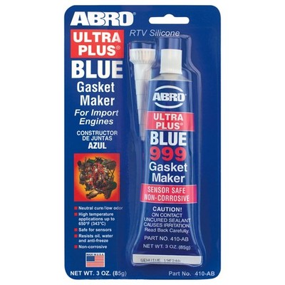 ABRO Ultra Plus 999 RTV Gasket Maker 650°F, Sensor Safe, 3 1 Pack, Blue 