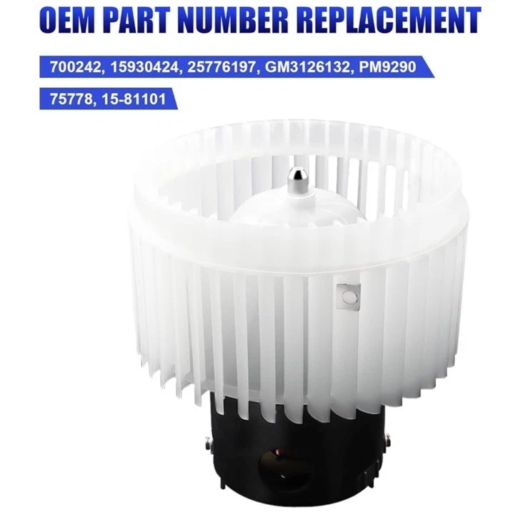 Front A/C Blower Motor w Fan For 2005-2010 Chevrolet Cobalt 2006-11 HHR 700242 - Image 4 of 4