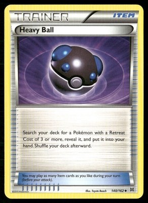 Heavy Ball 140/162 Uncommon BREAKthrough Pokemon Lightly Played