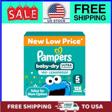 Pampers Baby Dry Diapers Size 5, 128 Count Select for More Options