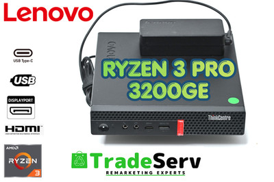 Lenovo ThinkCentre M75q  Mini PC  tiny Ryzen 3 Pro 3200GE   Win11
