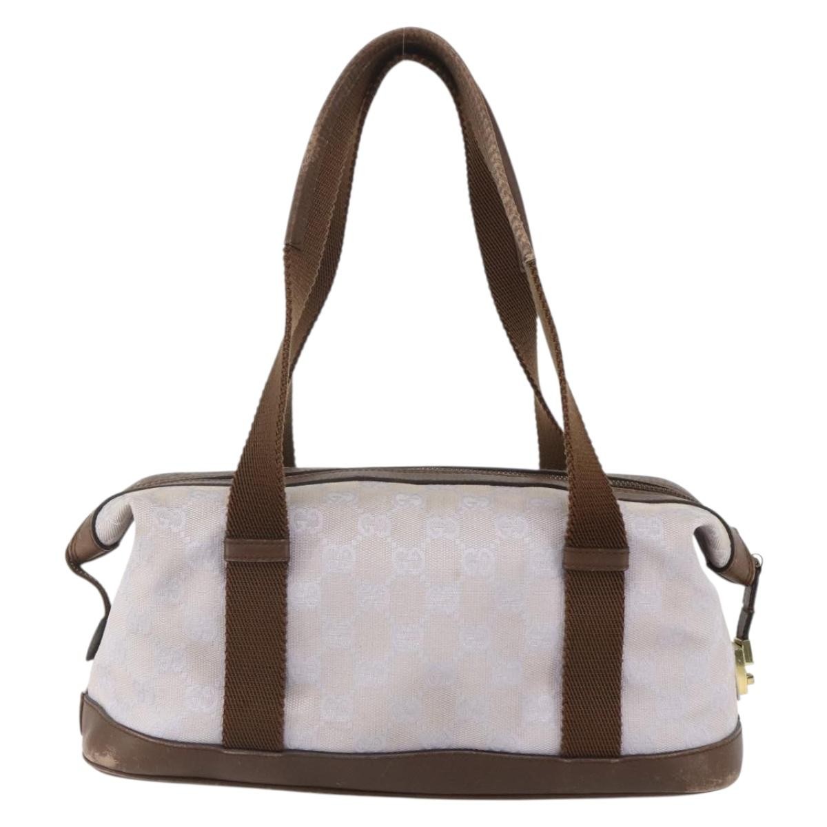 GUCCI GG Canvas Hand Bag Purple Gold 92734 Auth 160481 | eBay