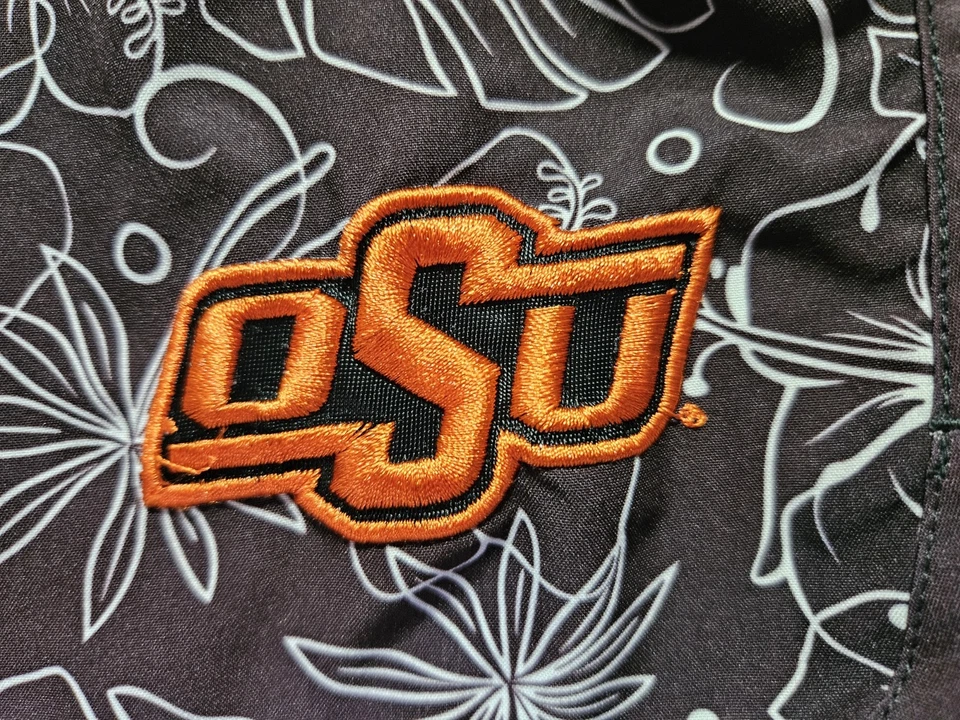 Bañador Oklahoma State Cowboys OSU Boys estampado hawaiano, talla XL Foto 3 de 4