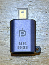 Mini DP male to Displayport 1.4 female Adapter Converter 8K 60Hz Bi-Directional