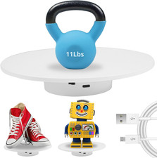 7.87 Inches/20Cm Motorized Rotating Display Stand, 360 Electric Rotary Turntable